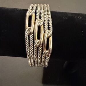 Elegant Silver-Tone Women's Bracelet